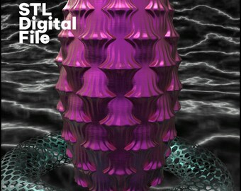 Parametrisch architectonisch STL-bestand van een vaas, moderne minimalistische 3D-printbare luxe geometrische bloempot.
