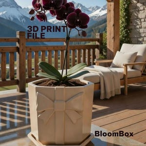 Arquivo STL do Vaso BloomBox: Cachepot Geométrico para Impressão 3D