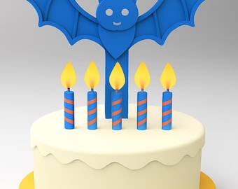 Archivos STL de Halloween - Adorno para pastel de ratón espeluznante, decoración para fiestas imprimible en 3D