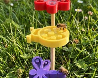 3D Printed Bee Waterer STL Set - 3 Garden Pollinator Stations Jewelry Grade Precision