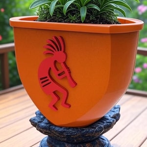 Kokopelli Abundance Planter STL – Boho-vruchtbaarheidspot voor groei en creativiteit | 3D-geprint spiritueel decor