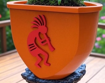 Kokopelli Planter STL | Boho Abundance Pot | 3D Druckdatei for Bambu Lab | Tribal Decor STL