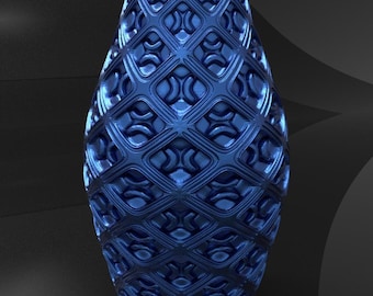 Tall Vase STL – Amphora Geometric 25 cm 3D Print for Home Decor, Celebrations & Gifts