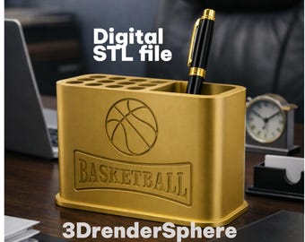 Basketball Organizer STL, Bambu Lab Optimized, Digitaledatei STLdatei, Hoops Gift, No Support