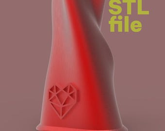 Antelope Canyon Vase STL Organic Decor for Brick Flower Bouquets