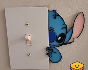 Lilo and Stitch Light Switch Cover – Cute 3D Printed Disney-Inspired Wall Plate – Fun Gift for Kids and Stitch Fans