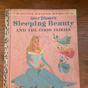 Little Golden Books: Sleeping Beauty and the Good Fairies vintage 1958