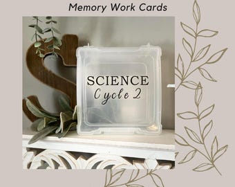 Tarjetas de memoria científica para el ciclo 2