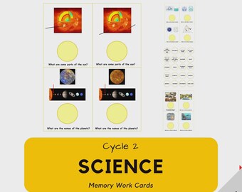Tarjetas de trabajo de memoria científica, ciclo 2