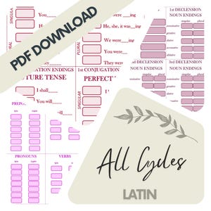 Latin BUNDLE All Cycles DIGITAL DOWNLOAD
