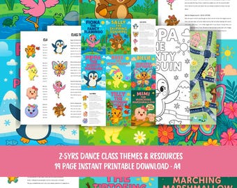 Preschool Dance Class Themes | 8 Story-Based Ballet Lessons for Ages 2–5 | Instant Download PDF
