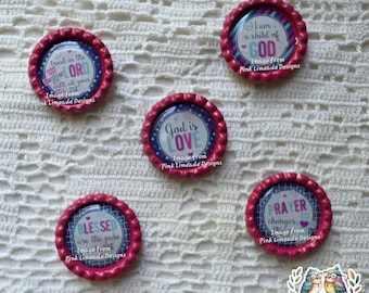 Christian Magnets, Refrigerator Magnet, Unique Gift, Gift for Her, Jesus Loves Me Magnet, Bottle Cap Magnet,  Sunday School Gift