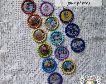 Custom Photo Rearview Mirror Hanger, Custom Car Ornament, Review Mirror Accessories, Gift for Mom