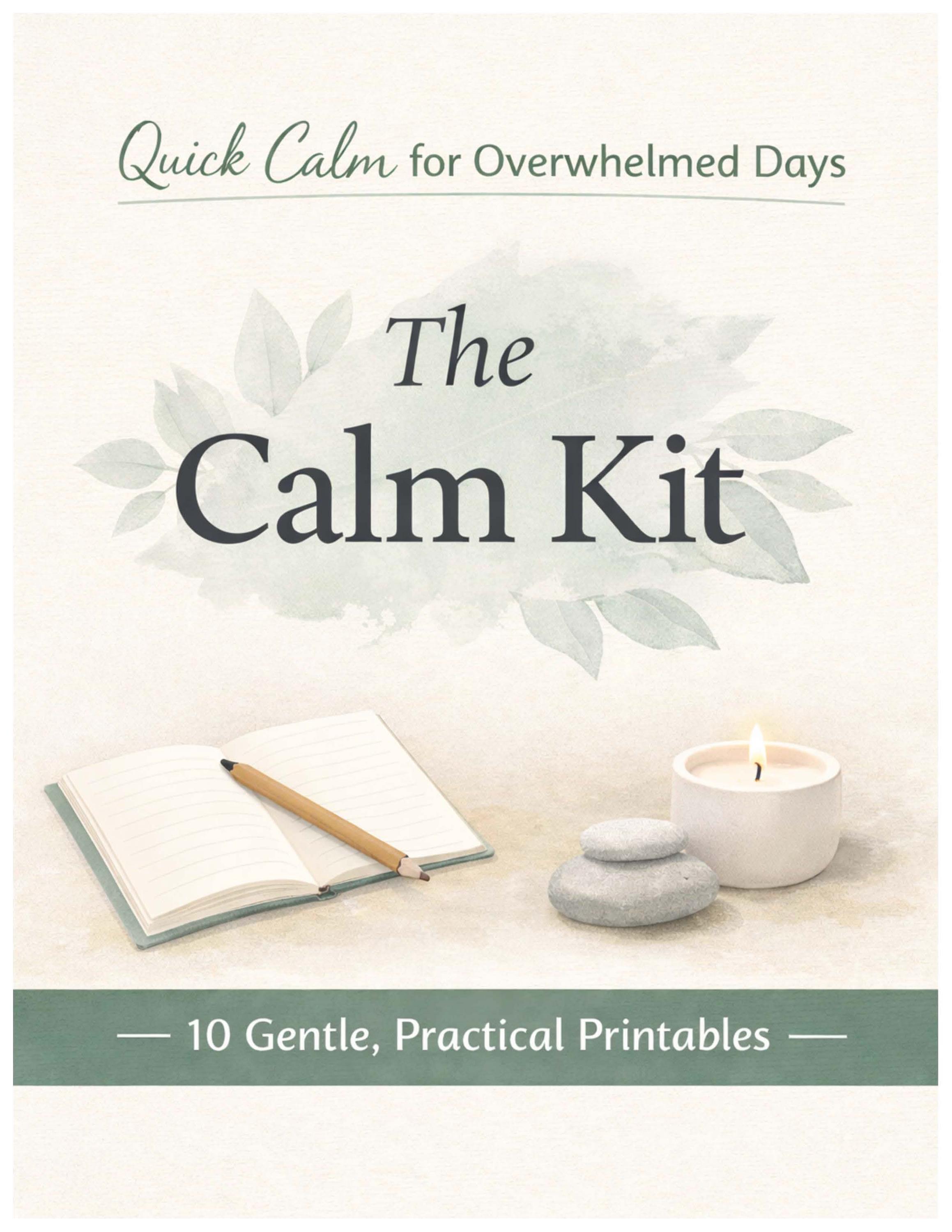 Calm Kit for Anyone | Printable Stress Relief Tools, Anxiety Worksheets ...