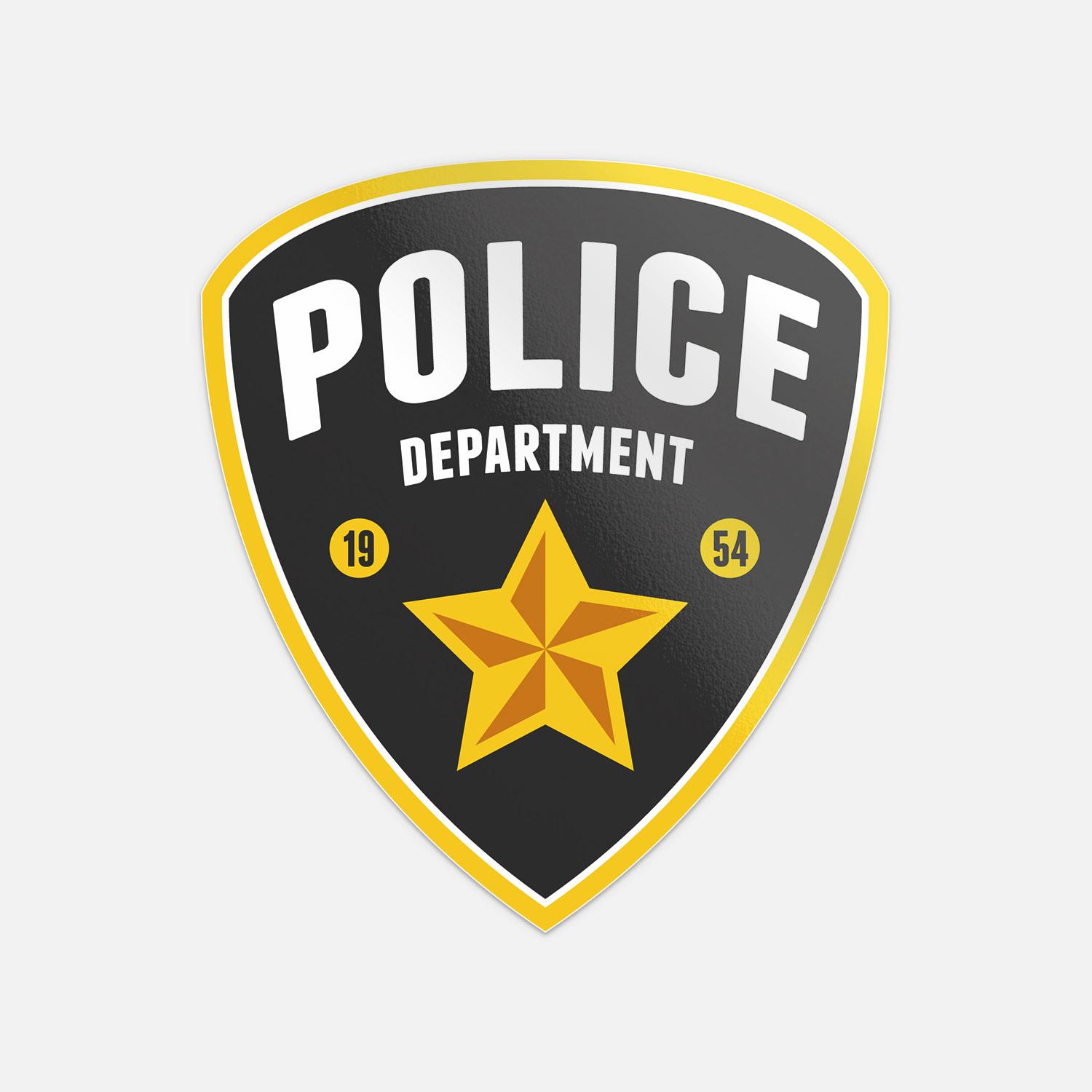 Police Department Star Emblem Sign Car Bumper Sticker Vinyl Decal - Etsy
