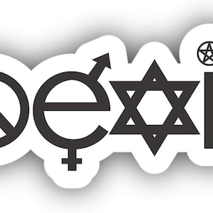 Coexist bilstötfångare vinyl klistermärke dekal