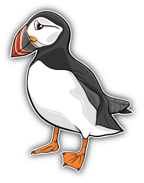 Cartoon Puffin UK