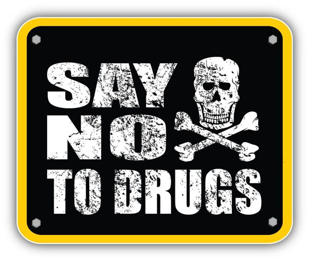 Drug Decals Say No to Drugs Grunge Sign Car Bumper Sticker Vinyl Decal - Etsy