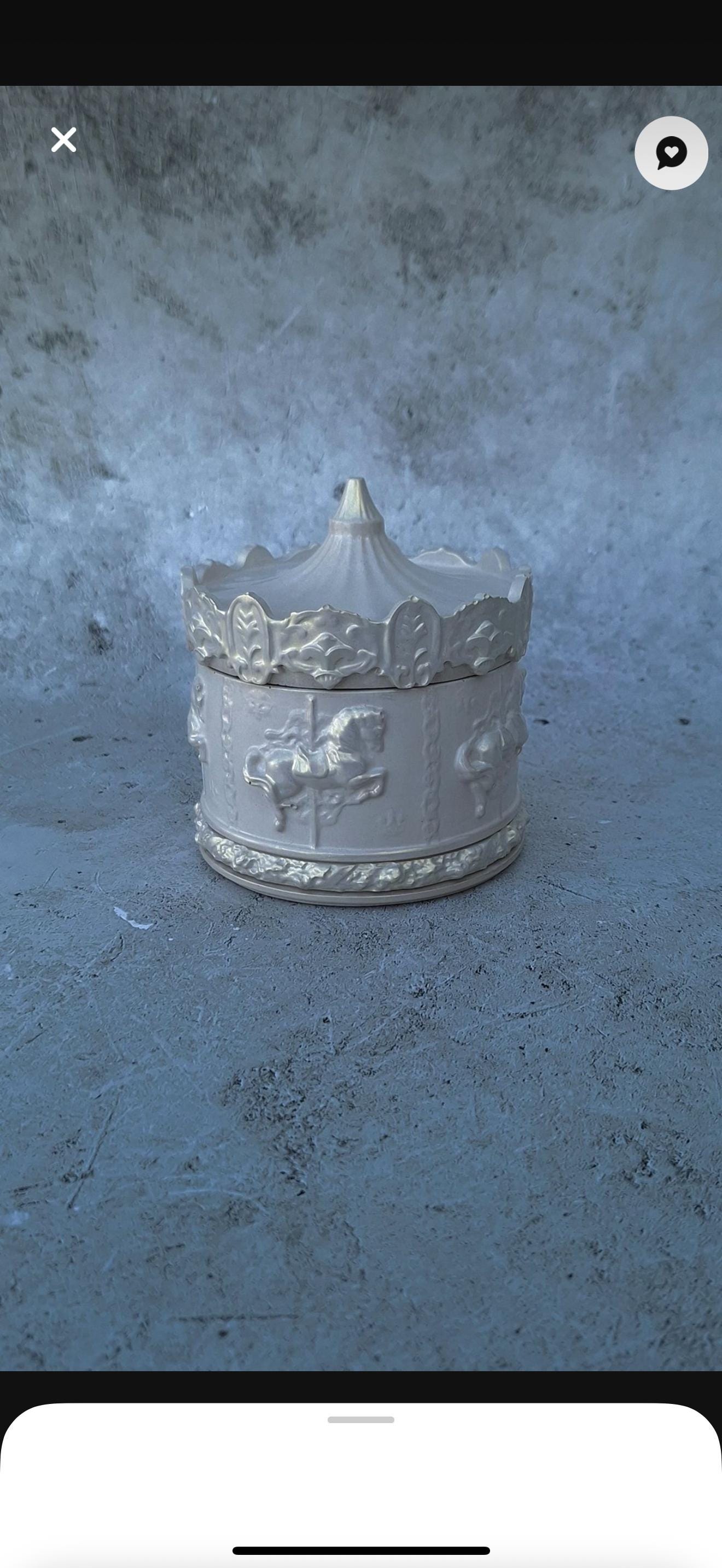 Carousel Candle Sculptural Soy Wax Candle - Etsy