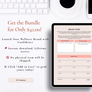 Health Coach Business Kit: Brand Workbook, Instagram Templates (Canva, Digital Download)