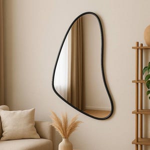 Large Mirror, Asymmetrical Mirror, Stylish Bathroom Mirror, Wall Mirror, Mirror Wall Decor, Irregular Mirror, Big Mirror, Irregular Mirror