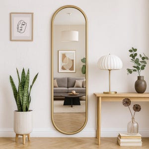 Unique Mirror Art, Modern Full Length Mirror, Decorative Mirror, Geometric Wall Art, Housewarming Gift, Large Wall Art, Living Room Decor