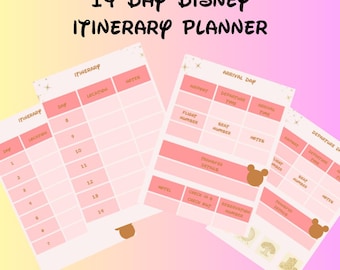 Disney Itinerary Planner