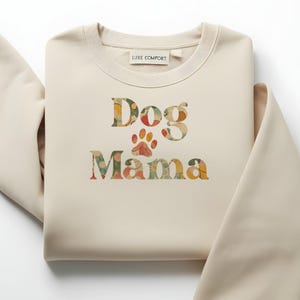 Dog Mama Shirt Png, Simple Boho Retro Flowers, Gift for Dog Lover&#39;s, Cute Dog Mom Shirt Png, INSTANT DOWNLOAD