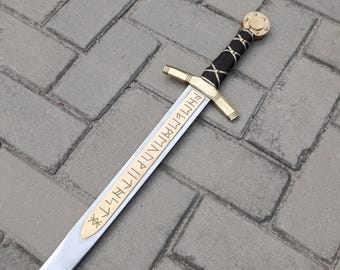 Customised Merlin Excalibur movie Replica Sword. Stainless Steel Medieval Fantasy Cosplay Events Sword.