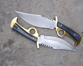 Custom Handmade Survival Knife, Walking Dead Collector's Blade, Personalized Gift