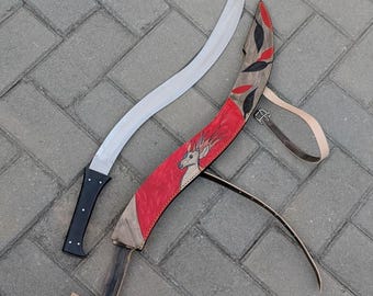 Handmade Egyptian Scorpion Sword, Khopesh Style Display Blade, Pharaoh Cosplay Prop Ancient, Egypt Collectible Costume Accessory Gift