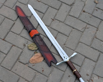 Elven Longsword | Handmade Fantasy Sword Prop | Cosplay & LARP Elegant Elvish Blade Replica