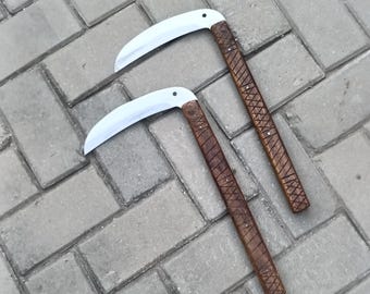 Hand Forged Traditional Japanese Kama Throwing Knives, Collection & Gift Item