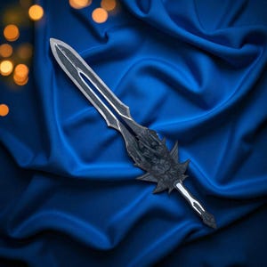 Customised God Of War Olympus Sword . Silver steel non Functional Gaming Replica Gift