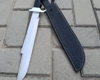Handmade Predator Bowie Knife, Outdoor Wood Handle Gift Collectible Prop
