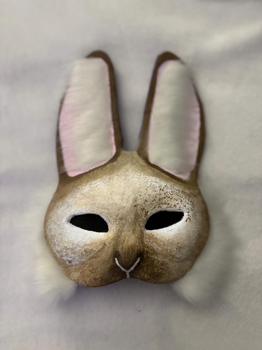 Iron Rabbit Mask Brown Rabbit Therian Mask - Etsy