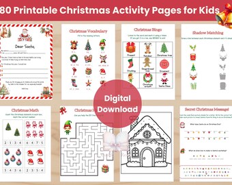 Christmas Activities For Kids Classroom Resource Winter Centers Morning Work Early Finishers Holiday Worksheets Printable
