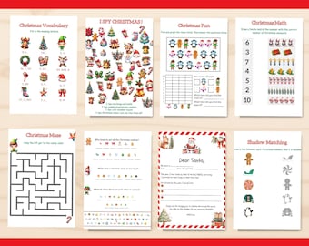Christmas Activities For Kids Classroom Resource Winter Centers Morning Work Early Finishers Holiday Worksheets Printable