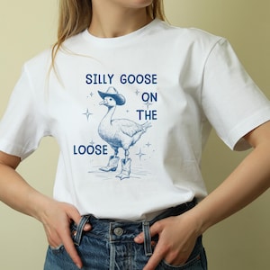Silly Goose On The Loose Png Svg, Funny Goose Meme Shirt, Cute Coquette Goose, Adult humor, File for Cricut, Sublimation, Digital Download