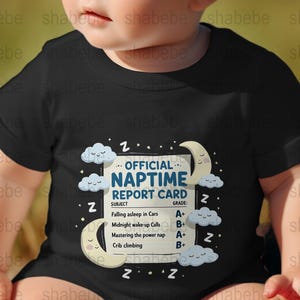 Tarjeta de calificaciones digital para la siesta, seguimiento del sueño del bebé, hitos divertidos del bebé, desarrollo infantil, entrenamiento del sueño, decoración imprimible para la habitación del bebé