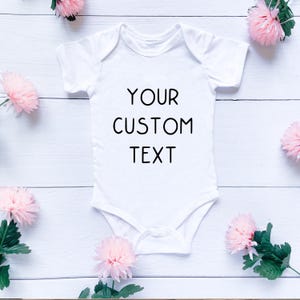 Custom ONESIE Svg, Personalized Onesie Custom design, Baby shirt baby shower gift,Bodysuit Custom print toddler kids shirt with logo or text