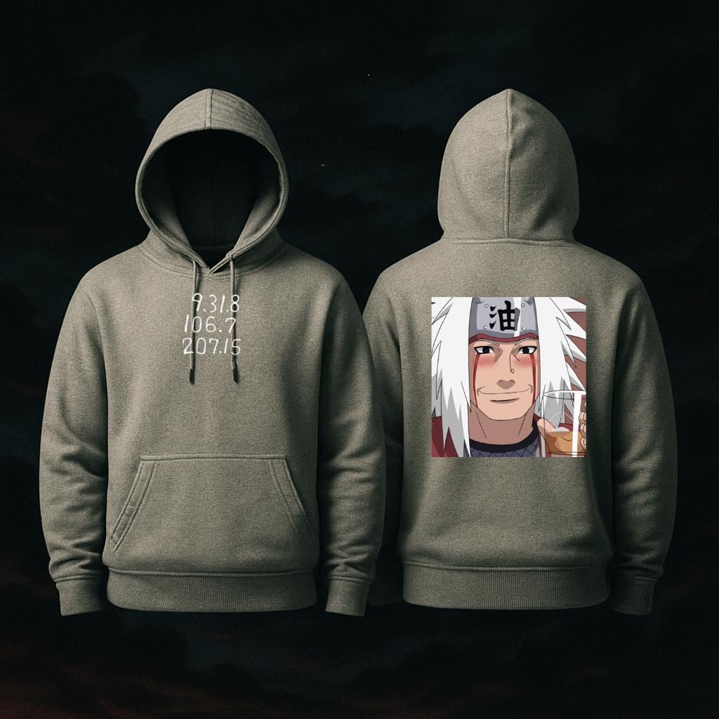 Naruto Shippuden Jiraiya Embroidered Hoodie Jiraiya Embroidered