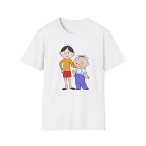 T-shirt unisexe fantaisiste de dessins animés, t-shirt graphique amusant, cadeau pour enfants, liens familiaux, anniversaire, tenues décontractées, amateurs de dessins animés