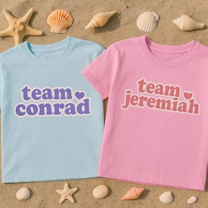 Team Conrad, Team Jeremiah T-Shirt, Casual Tee, The Summer I Turned Pretty, TSITP Everyday Wear, Summer Essential