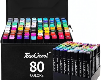 Tsukineko MEMENTO Marker Set – 4 Stück, Doppelspitze | Für Stempel, Textilien & Illustration
