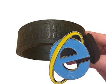 Internet Explorer Belt Metal Microsoft Logo Buckle - Etsy Internet Explorer Belt Metal Microsoft Logo Buckle - Etsy