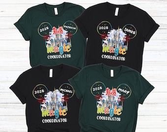 Disney Magic Coordinator 2025 Shirt, Disney Magic Coordinator Family Shirts, Disney Magic Tee, Disneyland Vacation Shirt, Disneyworld Shirt