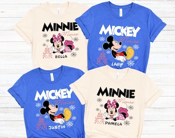 Disney Family Matching Shirts, Disney Vacation Tshirt, Custom Disney Group Shirts, Disney Castle Tee, Personalized Disney Trip T-Shirt