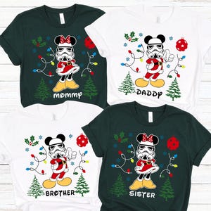 Mickey Mouse Stormtrooper Christmas Shirt 2025, Disney Christmas Star Wars Shirts, Star Wars Xmas Shirt, Star Wars Christmas Matching Tee