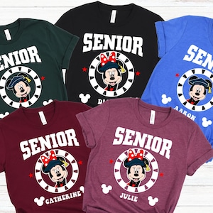 Custom Disney Senior 2025 Shirt, Mickey and Minnie Graduation 2025 Shirts, Disney Graduation 2025 Shirt, Disney  Class Of 2025 T-Shirt